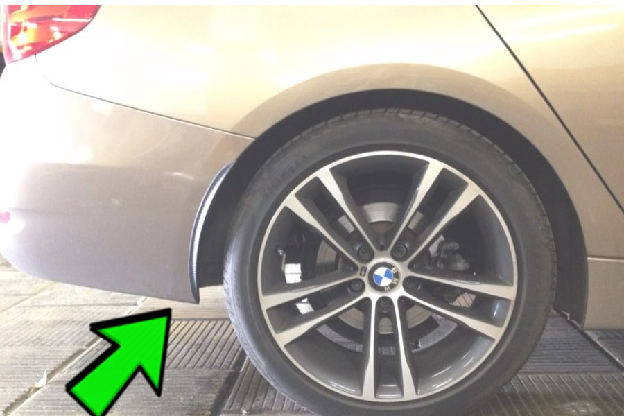 Carbon Look Wheel Arch Extension 35cm suitable for MAZDA tuning wheels Fender