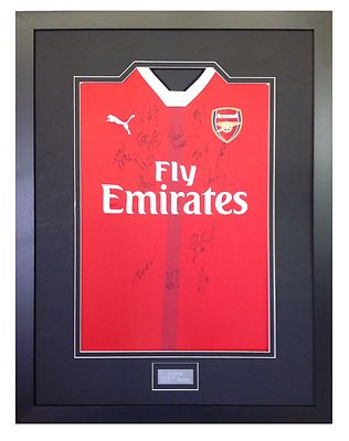 FRAME FOR YOUR SIGNED FOOTBALL/ RUGBY SHIRT FREE ENGRAVED PLAQUE+SHIRT  INSERT UK