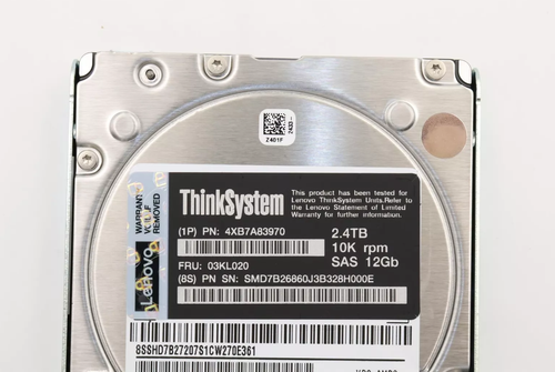 Lenovo 4XB7A83970 03KL020 2.4TB 10K SAS 12Gb/s 2.5" 512e Hot Swap HDD Hard Drive - Picture 8 of 9