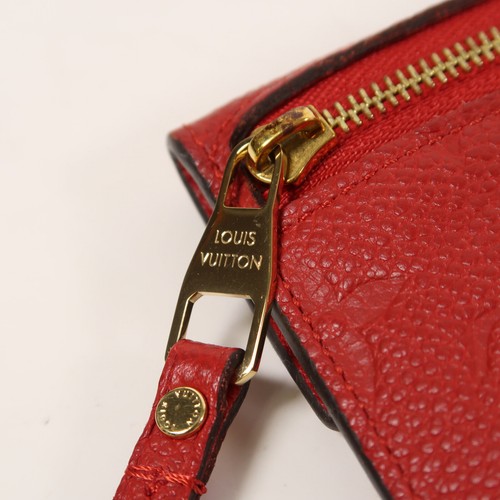 LOUIS VUITTON GHW Card Case Monogram Empreinte Red M60634 - Picture 9 of 15