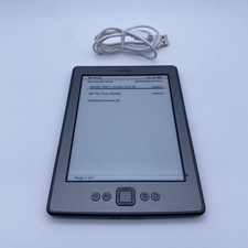 Amazon Kindle 4th Generation 2GB 6" Ebook Reader Model D01100 Graphite, Tested