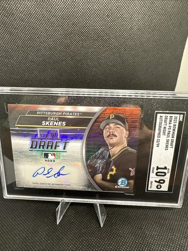 Paul Skenes #BDNA-PS 2023 Bowman Draft Night Autographs card
