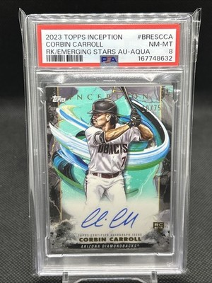 2023 Topps Inception - Aqua Rookie and Emerging Stars Autographs Corbin Carroll