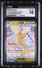 CGC 10 GEM MINT Mega Dragonite ex 290/217 SIR Ascended Heroes Pokemon Card
