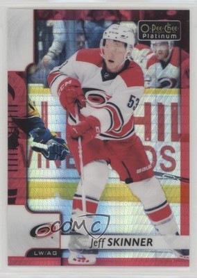 2017-18 O-Pee-Chee Platinum Red Prism 106/199 Jeff Skinner #115 5gf
