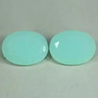 28.59 Cts_Good Matching pair_100 % Natural Unheated Peruvian Mint Blue Opal