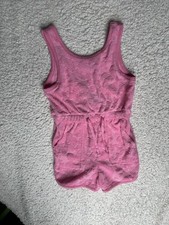 girls BNWT matalans pink towel play suit size 5 years rrp 10