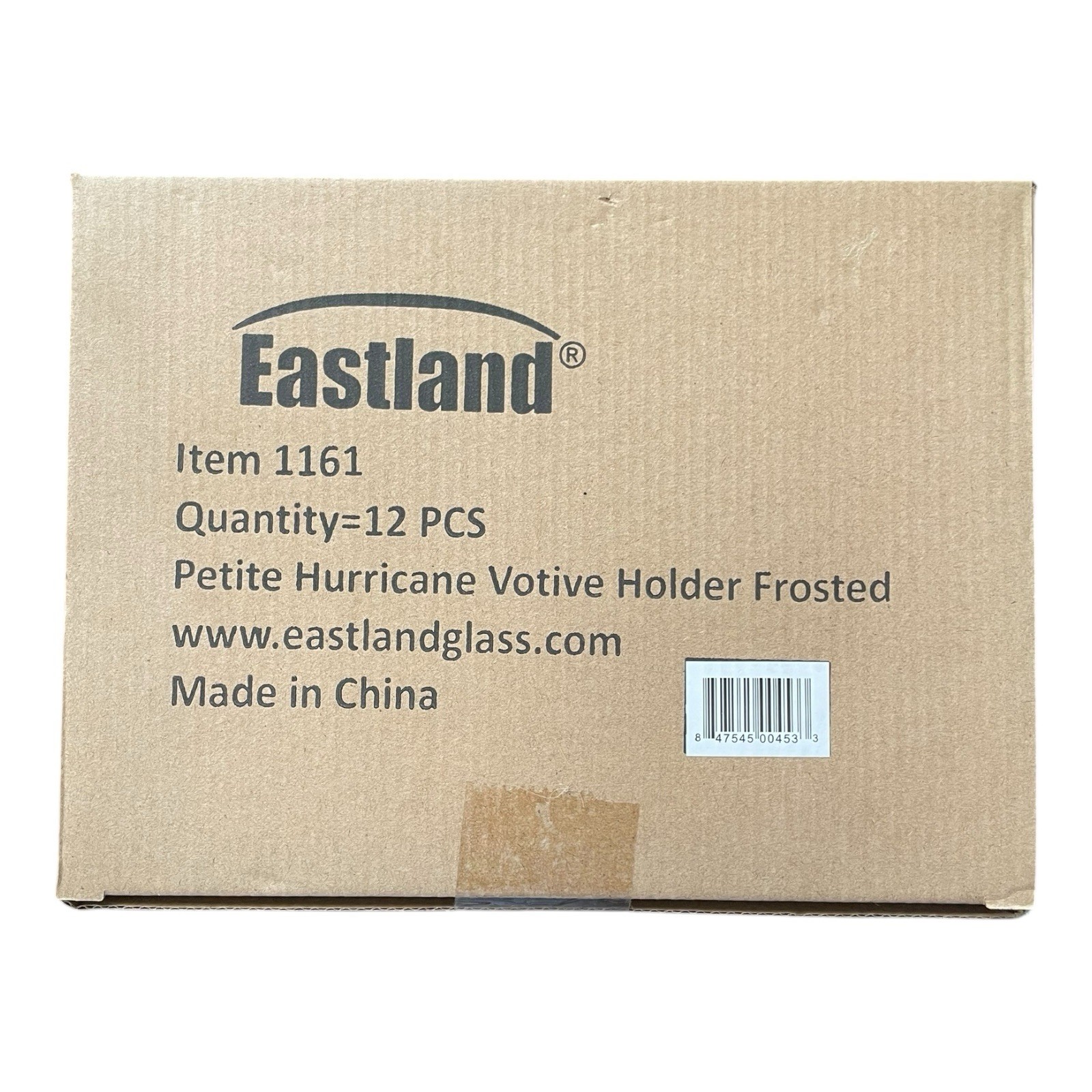 Eastland Glass Petite Hurricane Votive Holder Frosted Set Of 12