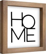 6 Inch Home Sign Decor, Wooden Family Room Wall Decor for House Art, Indoor Entr