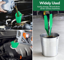 3 PCS Reusable Flexible Oil Drain Funnel Form a Foldable Flex Funnel Car Filling