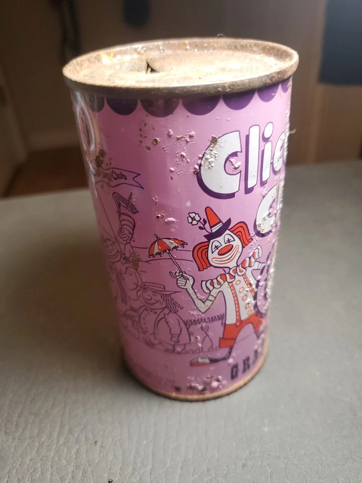 CLICQUOT CLUB GRAPE SODA  Flat Top Vintage Soda Can - Image 4 of 4