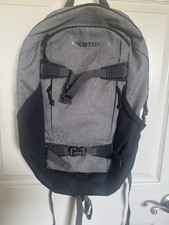 Burton Gray and Black Winter Sports Backpack with Padded Shoulder Strap