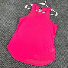 Nike Tank Top Shirt Womens Large Pink Sleeveless Dri Fit Workout Active Run Gym