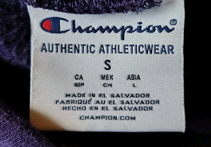 LSUS Championship Athleticwear Hoodie Jacket Size S Purple Kangaroo Pockets - Image 2 of 4