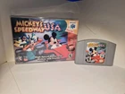 Mickey’s Speedway USA N64 Nintendo 64 w/ Box & Game No Manual Authentic Tested