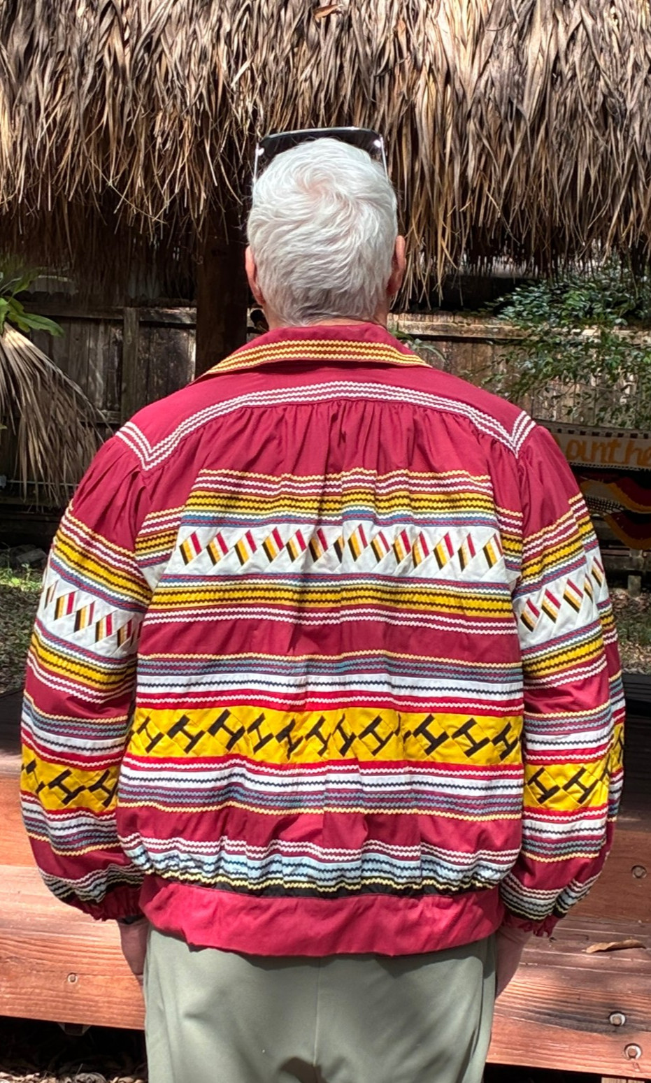 Early 1990's Seminole Patchwork Lined Jacket Larg… - image 1