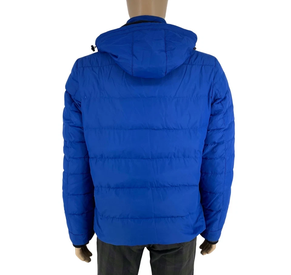 DANIEL HECHTER Chaqueta Puffer De Plumas Azul Para Hombre Talla EU 50 US/UK 40 - Imagen 3 de 4