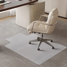 Chair Mat for Carpeted Floor with Lip,47''×36'' PVC Carpet Protector for Low ...