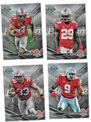 Denzel Burke Julian Fleming Zach Harrison Jack Sawyer 2022 Bowman Buckeyes Lot