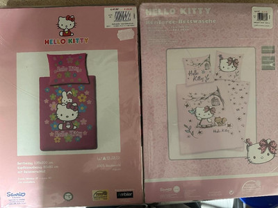 Hello Kitty Rosa Bettwäsche Set 2 tlg 135 x 200 cm 100% Baumwolle