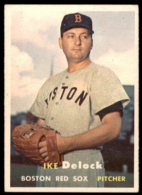 1957 Topps #63  IKE DeLOCK  Boston Red Sox   EX