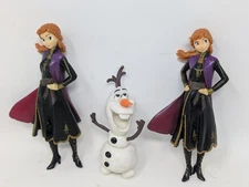 SwimWays Frozen II Figurine Swim / Pool Dive Toys -Olaf & Anna - Lot of 3