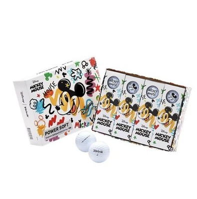 Volvik Power Soft Disney Mickey Mouse Golf Ball 12-pk New In Box