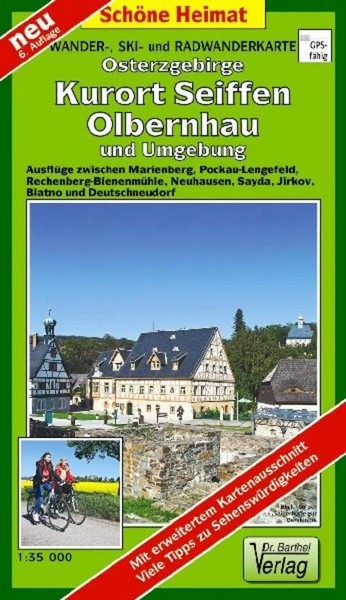 Wander- Ski- Und Radwanderkarte Osterzgebirge, Kurort Seiffen, Olbernhau Und Umg-image