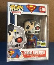 CYBORG SUPERMAN FUNKO 2020 SUMMER CON EXCLUSIVE POP! #346 W/ PROTECTOR. Unopened