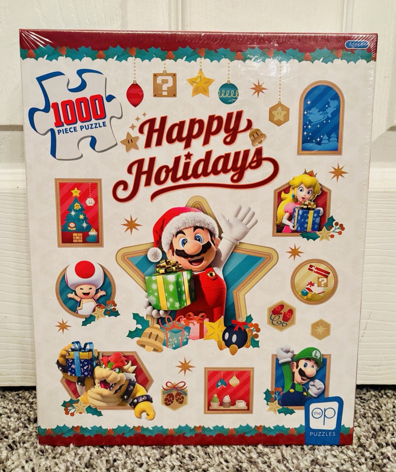 Super Mario Bros. Rompecabezas Felices Fiestas Navidad 1000 Piezas