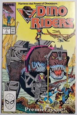 DINO RIDERS #1 FIRST PRINTING! 1ST APPEARANCE OF THE DINO RIDERS IN COMICS! 1989