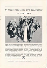 Magazine Ad - 1932 - AT&T / Bell System - 2 Telephones in your town