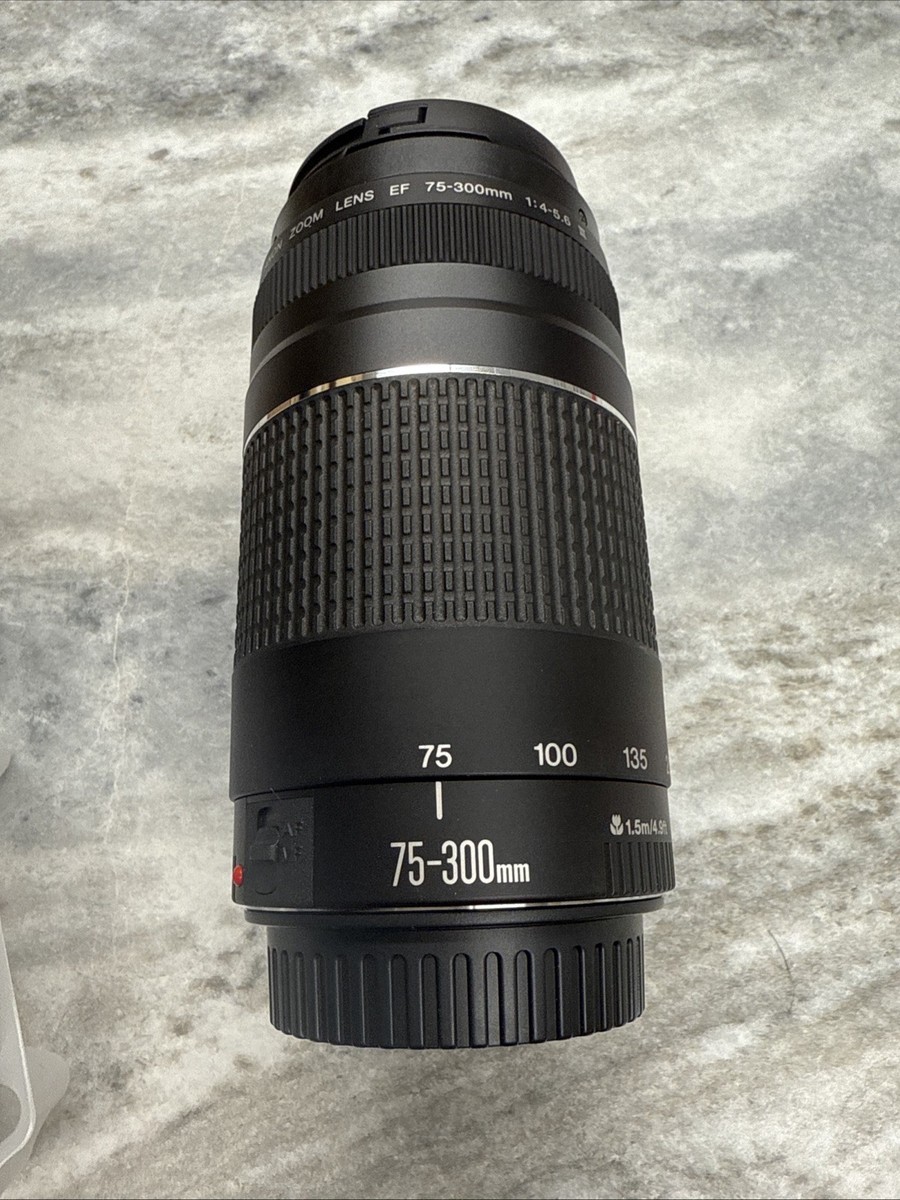 Canon EF 75-300mm f/4-5.6 III USM Ultrasonic Zoom Lens NIB | eBay