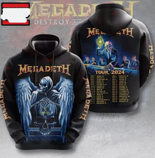 Megadeth Band Design Tour All Over Print Hoodie 3D