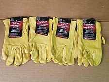 4 Pair - Boss 60392X Grain Leather Driver Gloves, 2XL