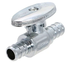 10 Pack  XFITTING 1/2" Pex B X 1/2" Pex Ball Valve Mini Version, 1/4" Turn