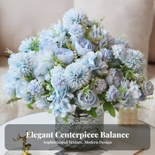 European Design Simulation Flowers DIY Friendly 7-Head Mixed Flower Bunch