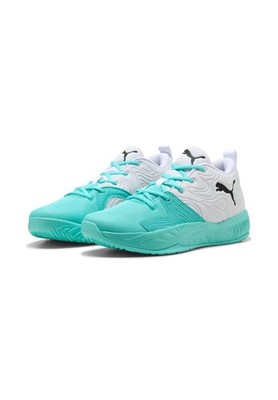 Puma Unisex Court Pro 3 Mid Basketballschuhe 313830-04 White/Black/Elektro Aqua