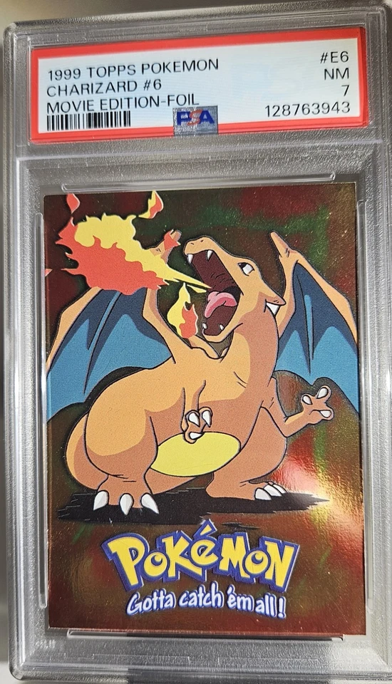 1999 Topps Pokémon CHARIZARD #6 MOVIE EDITION - FOIL # E6 - Image 3 of 4