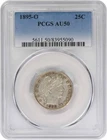 1895-O Barber Silver Quarter AU50 PCGS