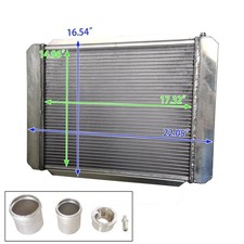2-row 22 X 16 Universal Custom Aluminum Radiator Crossflow Or Downflow 209662b