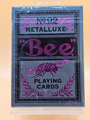 Bee Metalluxe Magenta Playing Cards - USPCC - Limited - New Sealed