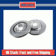 2x Brake Discs Vented For Aston Martin V8 Vantage 4.7 Borg & Beck Rear