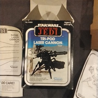 Star Wars 1982 Vintage Return of the Jedi Tri Pod Laser Canon Box