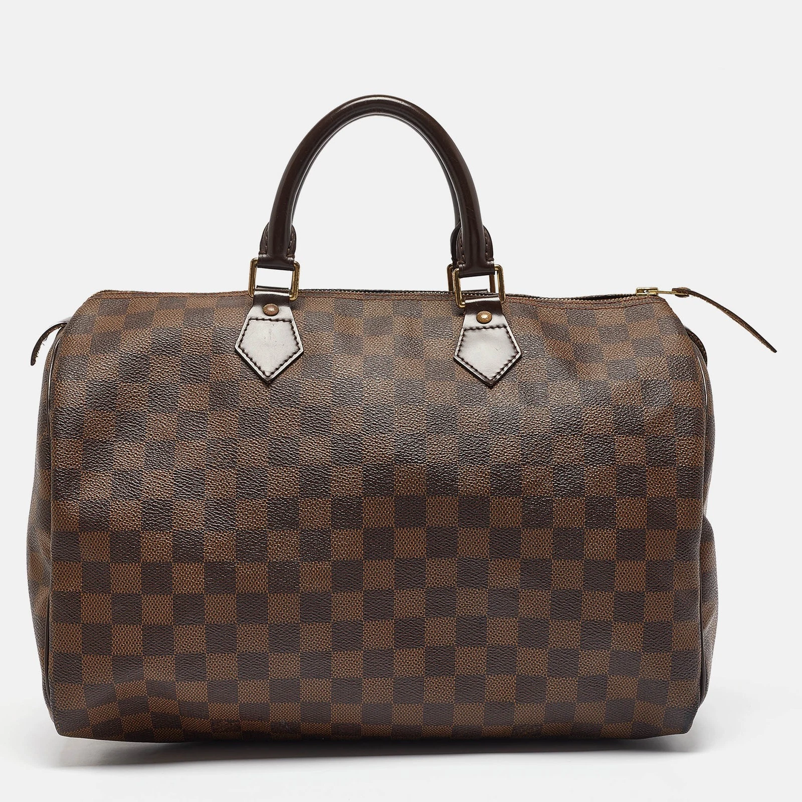LOUIS VUITTON（LV） Borsa Louis Vuitton Damier Ebene in tela Speedy 35