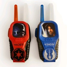 Star Wars Disney Light Up Walkie Talkies Darth Vader, Ob1Kenobi