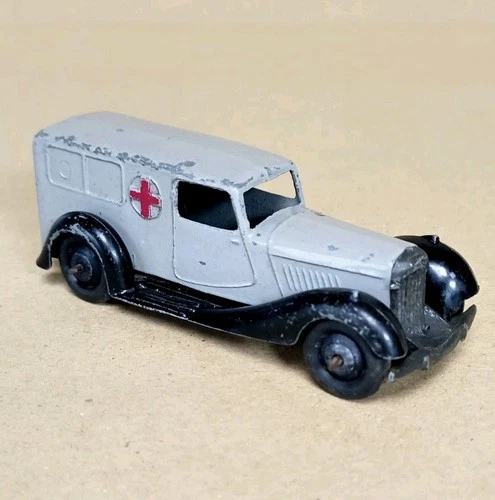 Dinky Toys (Meccano) No. 30f - Bentley Ambulance - vintage Grey / black diecast