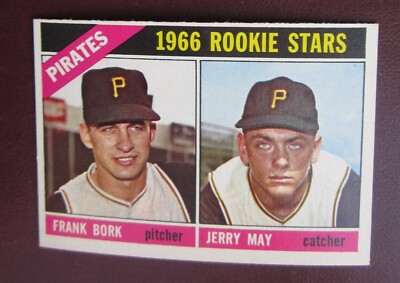 1966 Topps Rookie Stars Bork & May (Pittsburgh Pirates) #123 EX