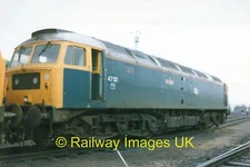 Railway Photo 6x4 Class 47 47121 BR Blue Stabled at Tinsley TMD c1988