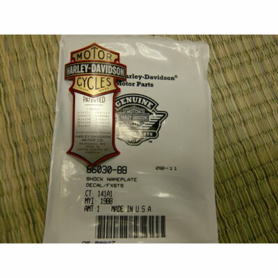 Placa De Nombre Con Adhesivo Para Harley Davidson – Número De Patente Del Cuadro/shock, OEM #66030-88